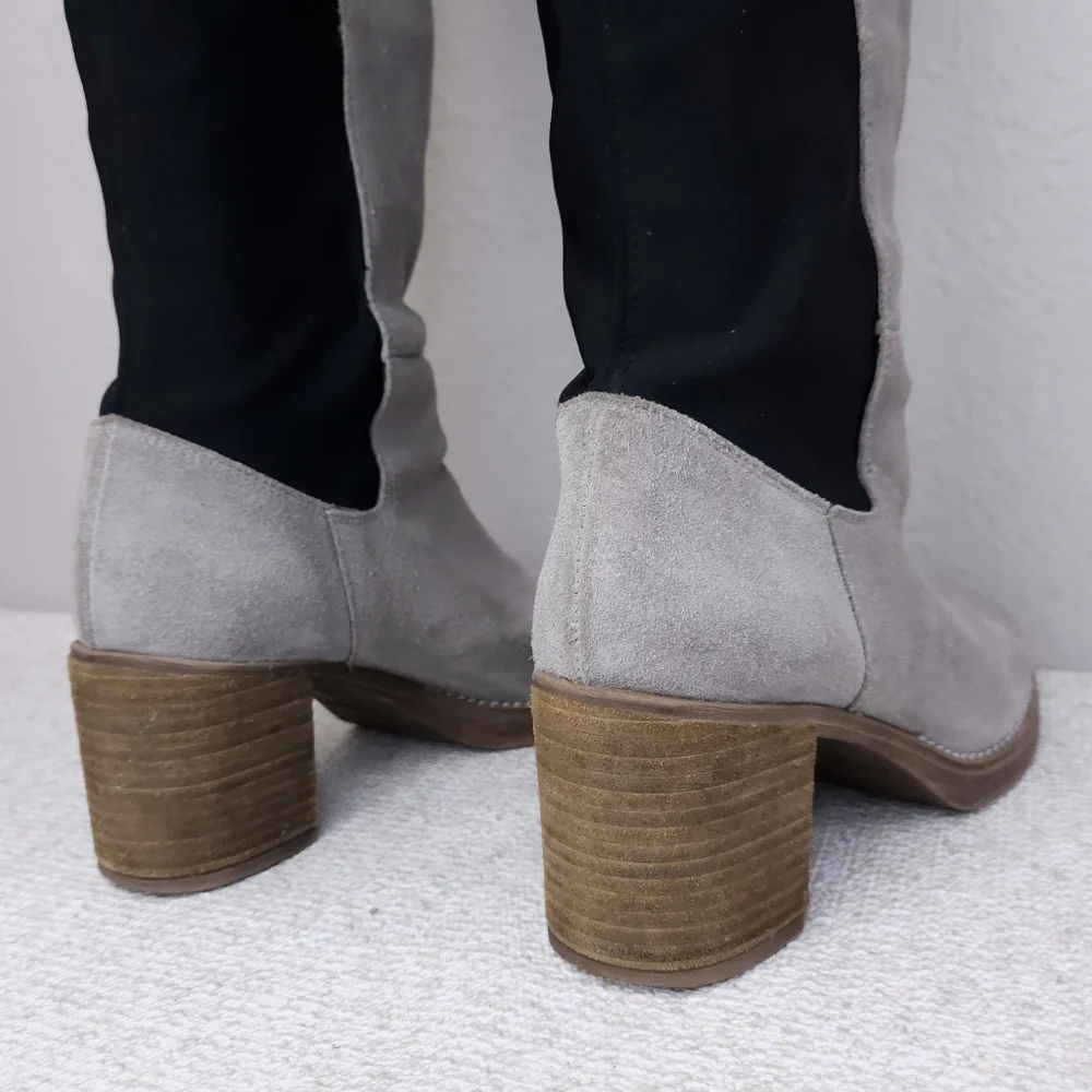 FREE PEOPLE Landry OTK Over-the-Knee Heeled Suede Boots